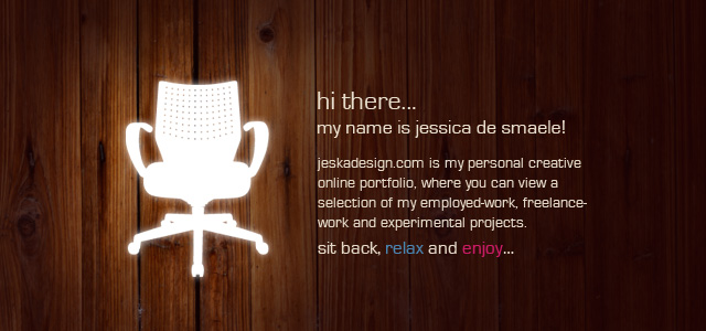 Jeska Design is my personal creative online portfolio, where you can view a selection of my employed-work, freelance-work and experimental projects...